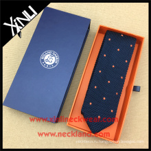 Ящик галстук бокс-Сет итальянский ручной точками вышивки шелковые трикотажные галстуки для мужчин